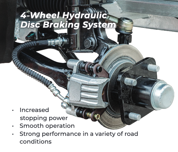  MadJax four-wheel hydraulic disc brake system